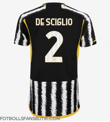 Juventus Mattia De Sciglio #2 Replika Hemmatröja Damer 2023-24 Kortärmad